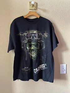 Vintage Call Of Duty Modern Warfare 4 Game PC PlayStationPromo T-Shirt 2008 XL - Picture 1 of 1