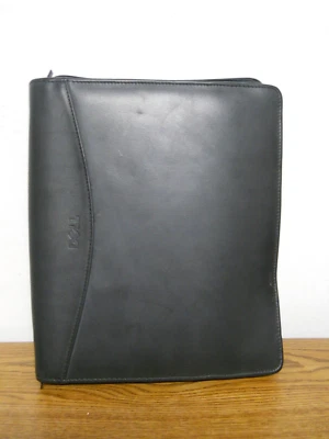 Dell Office iPad Carrying Case Laptop Notebook Fits 11" x 9" Black Faux Leather - Image 1 of 4