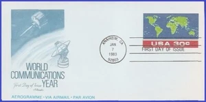USA4 #UC56 U/A ARTMASTER FDC   World Communications Letter Sheet - Picture 1 of 1