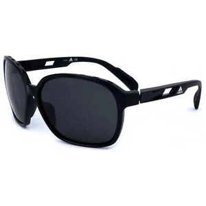 Adidas Sport Woman 62mm Shiny Black Sunglasses SP0013-01A-62 - Picture 1 of 3