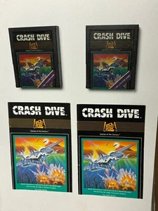 Crash Dive Atari 2600 Game + Instruction Manual Tested Working PAL version RARE - Picture 1 of 4