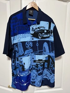 Classic Cars California Button Up Shirt Mens Large Solo Limited 100% Polyester - Picture 1 of 12