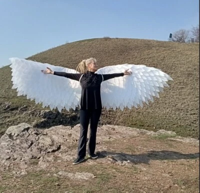 Angel Wings Costume Big Angel Wings Adult Wings Cosplay Moveable Costume Wings - Image 1 of 4