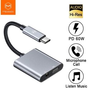 Mcdodo 60W PD USB C To 3.5mm Type-C Headphone Digital Audio Adapter Aux Cable