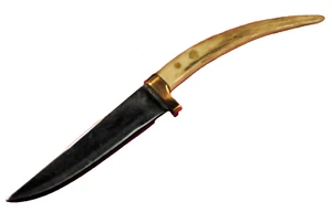 Cuchillo de caza hecho a mano con bonito mango de cuerno de ciervo - Imagen 1 de 6