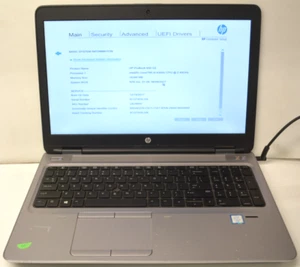 PARTS HP ProBook 650 G2 Intel i5-6300U @ 2.4 GHz 16 GB RAM NO SSD BAD BATTERY - Picture 1 of 9