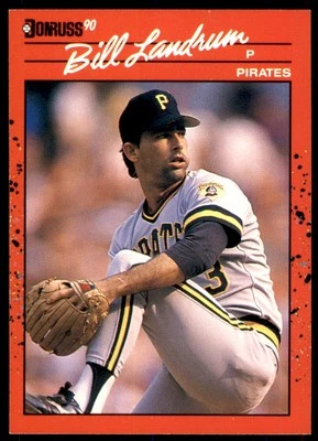 1990 Donruss Bill Landrum Pittsburgh Pirates #668 - Image 1 of 2