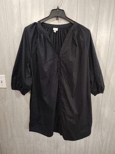 Women's Plus Size XXL Black Gothic Alternative Button Up Shirt Tunic A New Day - Picture 1 of 7