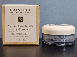 Crema de noche Eminence Marine Flower Peptide 2 oz / 60 ml - ¡Nueva en caja! - Imagen 1 de 7