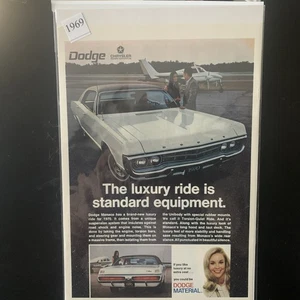 Vintage 1969 Dodge Chrysler Monaco Luxury Ride is Standard Ad Advertisement - Picture 1 of 2
