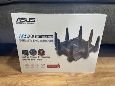 Asus RT-AC5300 Wireless Tri-Band Gigabit Router Brand New Sealed Free Shipping - Image 1 of 4