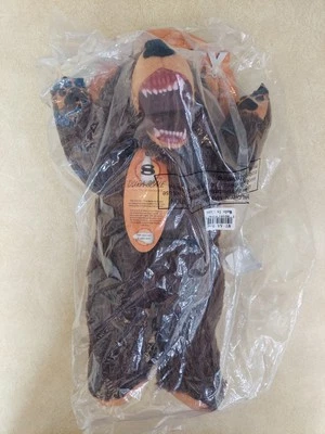 Grizzly Bear Mighty Dog Toy Canine Plush Durable Chew 2 Layers - Image 1 of 4