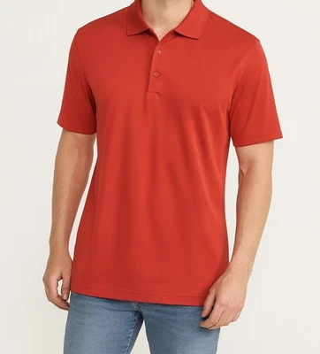 NUEVO CON ETIQUETAS PGA Tour Para hombres Rojo Manga Corta Airflux Performance Polo Camisa de Golf Talla LG Foto 1 de 4