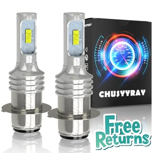 For Suzuki Eiger 400 Vinson 500 2002-2007 LED Headlights H6M P15D Bulbs 6000K - Picture 1 of 12