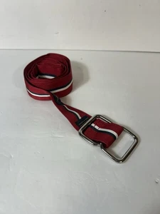 Brooks Brothers gestreifter Band D-Ring Gürtel Größe M 43"x 1,5" rot weiß blau - Bild 1 von 5