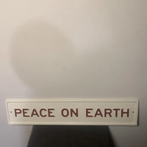 Insegna in metallo vacanze pace sulla terra - Foto 1 di 2