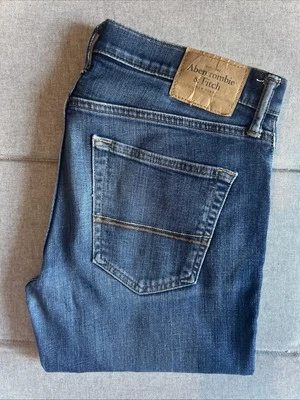 Abercrombie & Fitch Jeans Men W31 L32 Super Skinny Straight Blue Denim - Image 1 of 4
