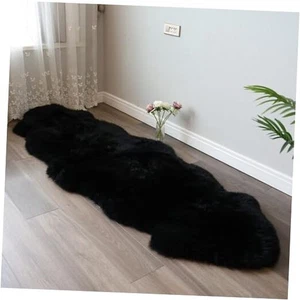 Schaffell Teppich, flauschiger Shag Vorleger, superweich 24" x 72" Schaffell Haarteppich, - Bild 1 von 7