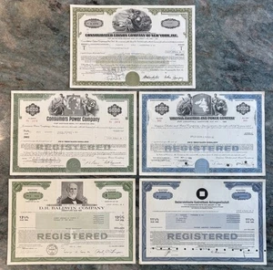 Anleihe Zertifikate (5 Stück) Con Ed, Baldwin Company & andere (Sorte) - Bild 1 von 4