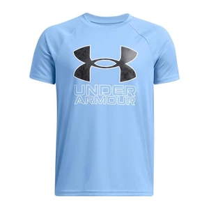 Under Armour Boys Tech Hybrid Print Short Sleeve T Shirt, (465) Horizon - Picture 1 of 1