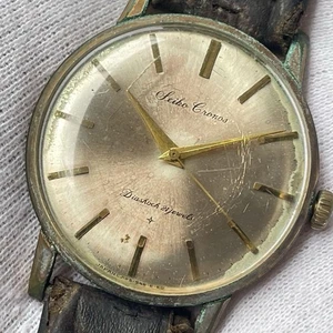 SEIKO CRONOS J15009 Diashock Vintage 21Jewels Carica Manuale Uomo Tondo B13526 - Foto 1 di 12