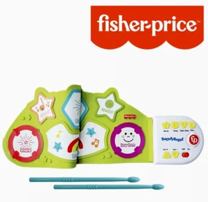 🎶 Fisher Price BendyBand Roll Up Drum Set Develops Motor Skills 3+ Soft Modes - Picture 1 of 7
