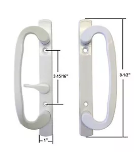 Controles de faja mango de patio estilo mortaja, posición B, sin llave, blanco - Imagen 1 de 1