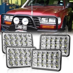 4Pcs 4x6" Square LED Projector Headlights For Toyota Landcruiser 61 62 80 Series - Picture 1 of 10