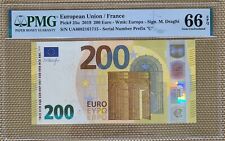 European Union / France 200 Euro 2019 P25u UNC**New / PMG GEM66EPQ
