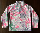 EUC Spyder Girl's Reflect Downhill Dots Pullover Zip T-Neck Midlayer Shirt Sz 4