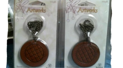 Westinghouse 77538, Ventilador de Cuero Marrón/Cadena Tiradora de Luz, Lote de 2, ENVÍO GRATUITO Foto 1 de 3