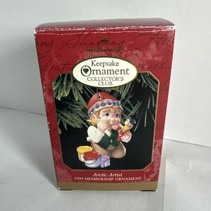 1999 Hallmark Keepsake Collector's Club Membership Ornament ARCTIC ARTIST - Picture 1 of 10