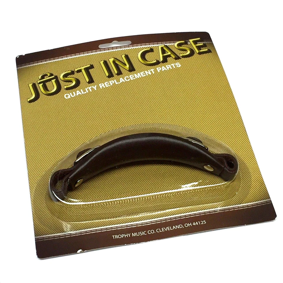 Guitar Case Dark Brown Leather Replacement Handle CP64