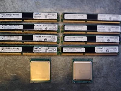 2X Intel Xeon E5-2650L V2 1.70GHz 10-Core LGA2011 CPU with 64GB ECC Memory Combo - Image 1 of 3