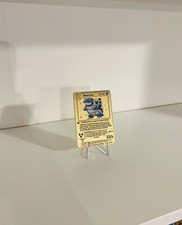 Blastoise 1st Edition Gold Metal Pokemon Card Classic OG