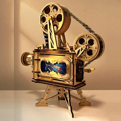 Hágalo usted mismo Proyector Montado a Mano 3D Rompecabezas Tridimensional Regalo Creativo Madera Foto 1 de 4