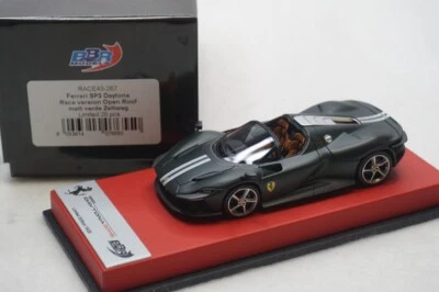 1/43 BBR FERRARI SP3 DAYTONA VERDE ZELTWEG BASE DE CUERO ROJO MATE/PLATEADO LE10 N MR Foto 1 de 4
