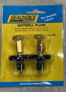 2 Pack of 3/8 Inch Deck, Livewell and Baitwell Neoprene Drain Plugs Boats - Picture 1 of 2