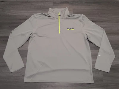 Polo Ralph Lauren Deportivo Hombre Gris Rendimiento Pullover ThermoVent 1/4 Cremallera Talla XL Foto 1 de 4