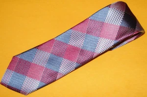 MEN'S ALARA MULTI COLOR CHECK SLIM TIE - NWT - TIES - NECKWEAR - DESIGNER TIES. - Picture 1 of 3