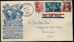Sobre matasellado California 1947 Estados Unidos América Stamps sellos USA - Imagen 1 de 2