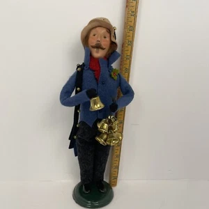 Vintage Byers Choice Carolers-Man Selling Bells 2008 Christmas Winter - Picture 1 of 12