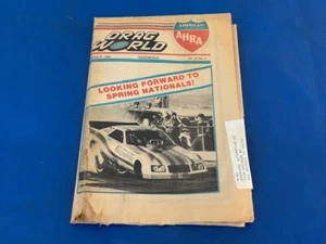 Vtg 1982 AHRA DRAG WORLD Drag Racing Magazine Newspaper SPRING NATIONALS SHIRLEY - Picture 1 of 6