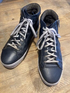 Liebeskind Plateau-Stiefelette, gefüttert, Nubukleder dunkelblau, 39 - Bild 1 von 4