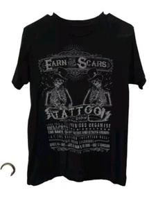 SERPENTINE By SOURPUSS Tattoo Show EARN YOUR SCARS T SHIRT Mens SMALL Punk OOP - Picture 1 of 4