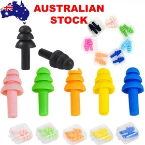 Ultra Soft Noise Reduction Ear Plug Silicone Flexible Reusable Study Sleep Plugs - Picture 1 of 21