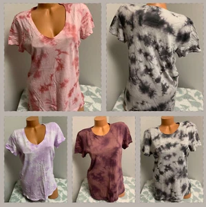 Victoria's Secret Basic T-shirt Tie-Dye Short Sleeve - Picture 1 of 8