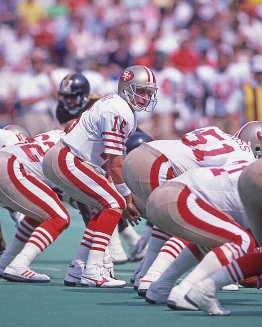 Póster brillante impreso foto fútbol americano 8x10 Joe Montana de los 49ers de San Francisco Salón de la fama 2000 Foto 1 de 1