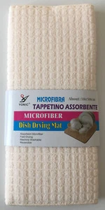 TAPPETINO SGOCCIOLATOIO MICROFIBRA GOCCIOLATOIO BASE RISCIACQUO TAPPETINO VETRO STOVIGLIE BEIGE - Foto 1 di 2