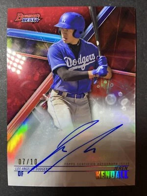 2018 Bowmans Best Jeren Kendall Auto 07/10 Dodgers RC Prospect 💎 - Image 1 of 2
